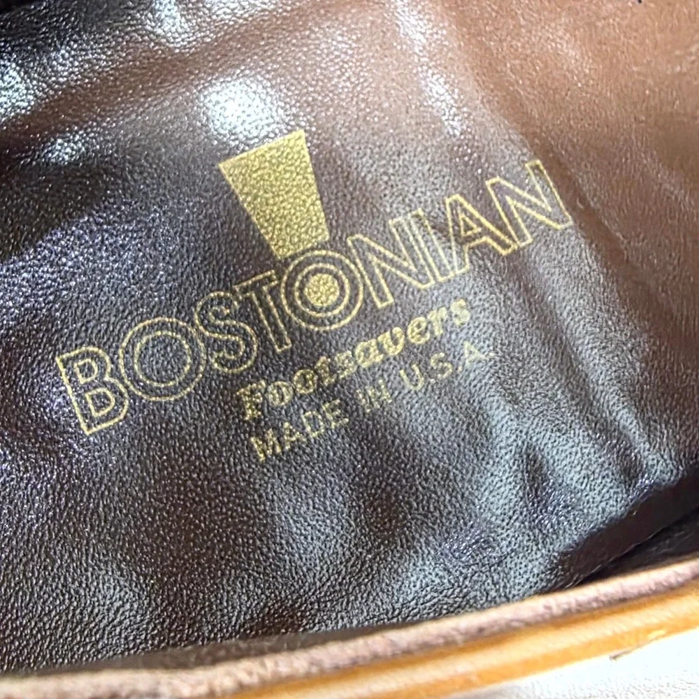 Bostonian Wingtip Oxford Mens 12 Brown‎ Leather Brogue Dress Shoes Lace Classic